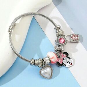 Minnie Mouse Adjustable Charm Bracelet